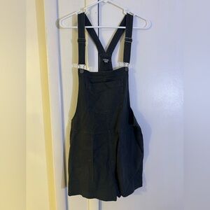 Aerie Charcoal Overall Shorts NWOT